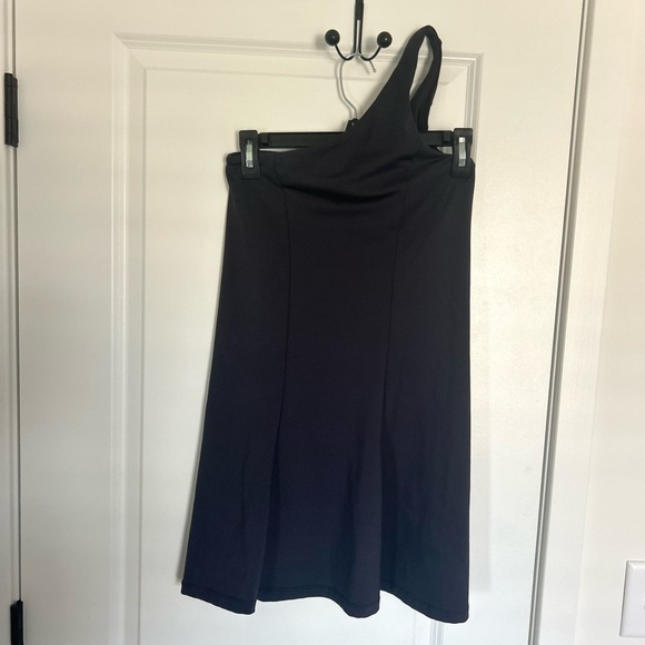 Willit Black One-Shoulder Workout Mini Dress XS - Picture 2 of 4